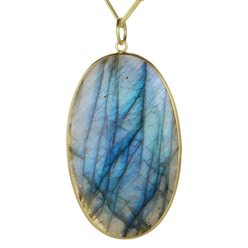 Maria Beaulieu Large Labradorite Cabochon Pendant (Pendant Only) | Quadrum Gallery