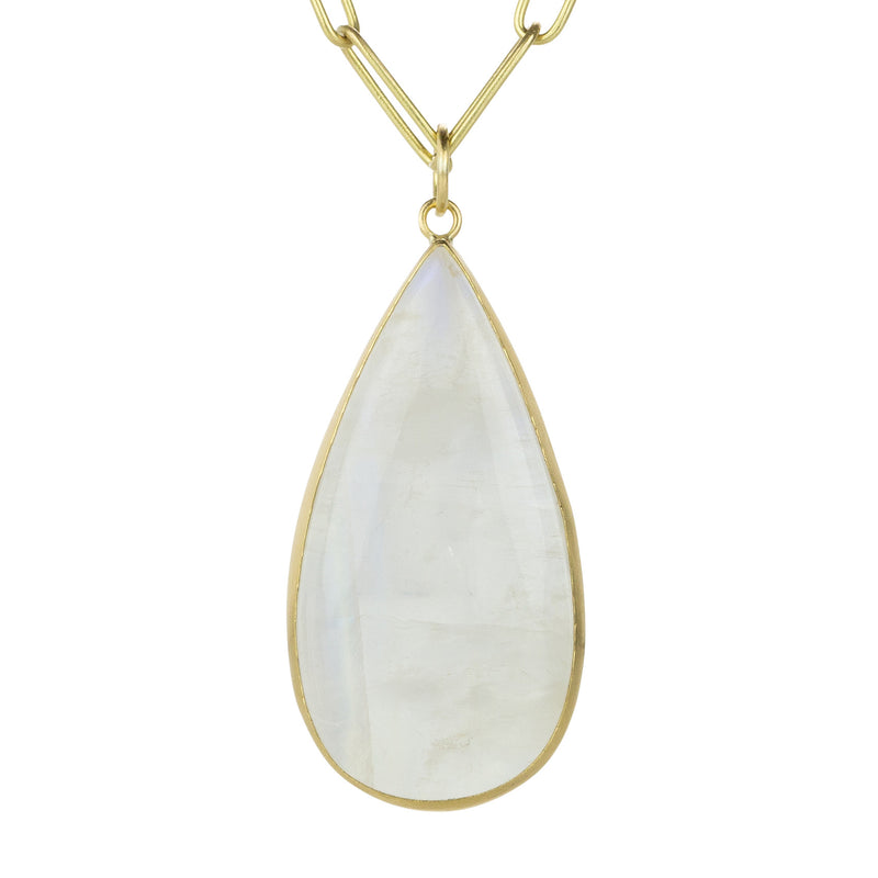 Maria Beaulieu Teardrop Moonstone Cabochon Pendant (Pendant Only) | Quadrum Gallery