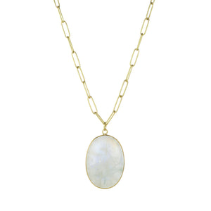 Maria Beaulieu Oval Cabochon Moonstone Pendant (Pendant Only) | Quadrum Gallery