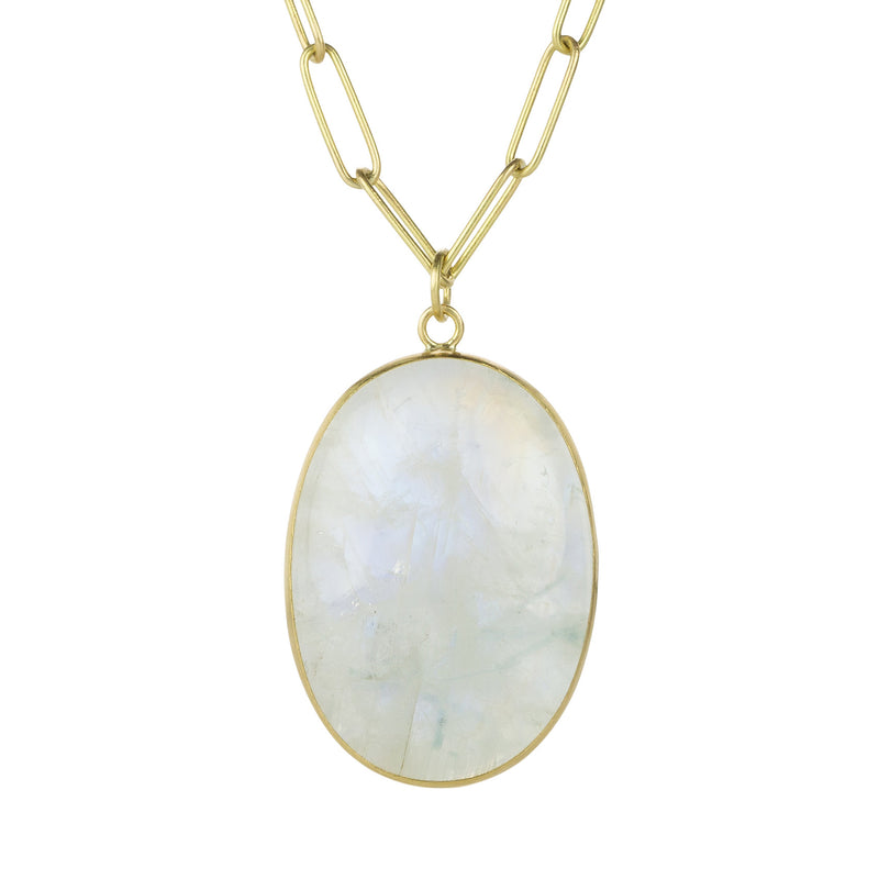 Maria Beaulieu Oval Cabochon Moonstone Pendant (Pendant Only) | Quadrum Gallery