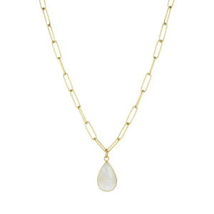 Maria Beaulieu Faceted Teardrop Moonstone Pendant (Pendant Only) | Quadrum Gallery