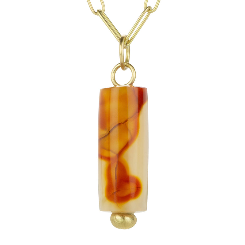 Maria Beaulieu Carnelian Fossil Bead Pendant  (Pendant Only)  | Quadrum Gallery