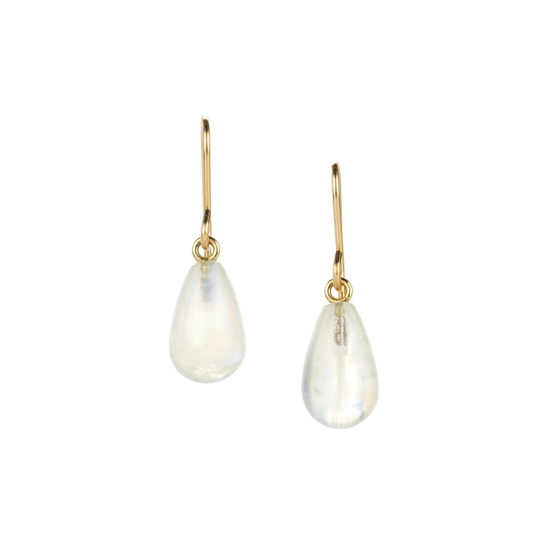 Maria Beaulieu Smooth Moonstone Teardrop Earrings | Quadrum Gallery