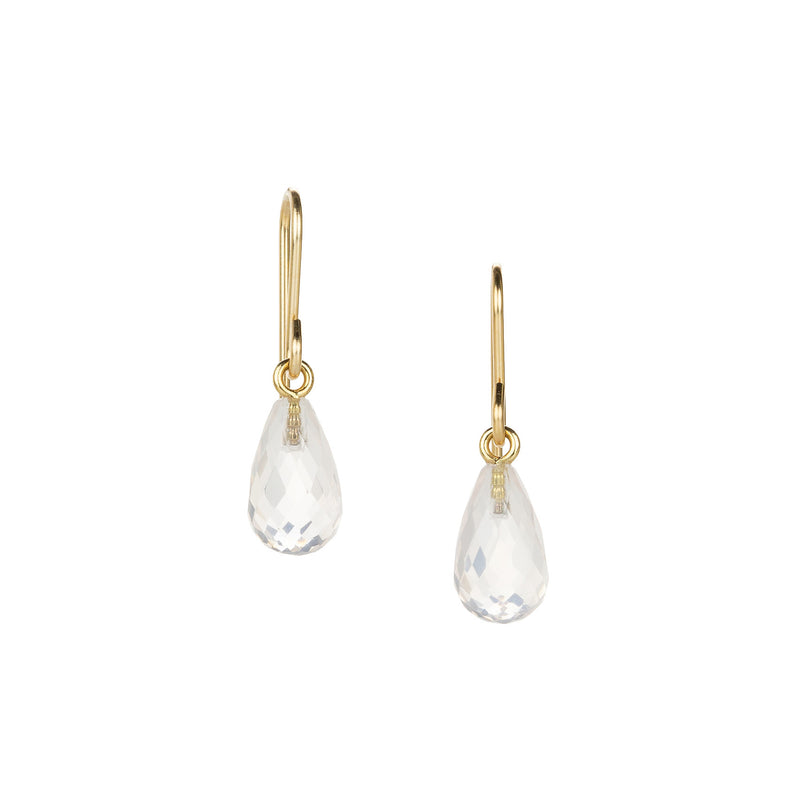 Maria Beaulieu Rose Quartz Faceted Drop Earrings | Quadrum Gallery