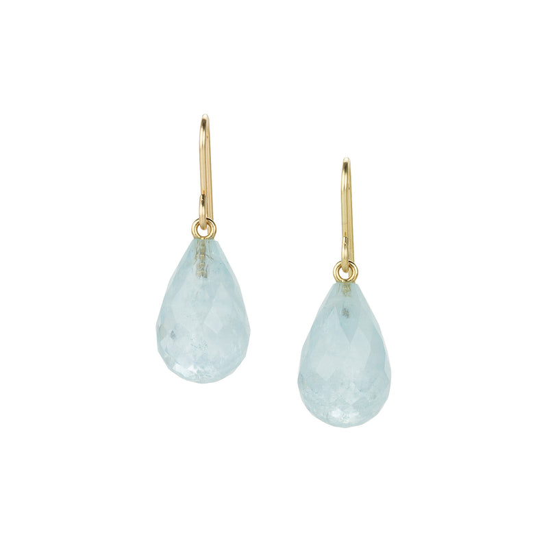 Maria Beaulieu Faceted Light Blue Aquamarine Drop Earrings | Quadrum Gallery