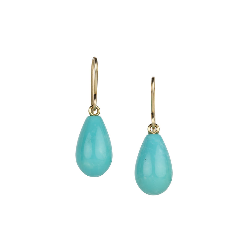 Maria Beaulieu Chinese Turquoise Teardrop Earrings | Quadrum Gallery