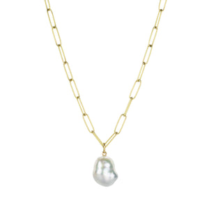 Maria Beaulieu White Gray South Sea Pearl Pendant (Pendant Only) | Quadrum Gallery