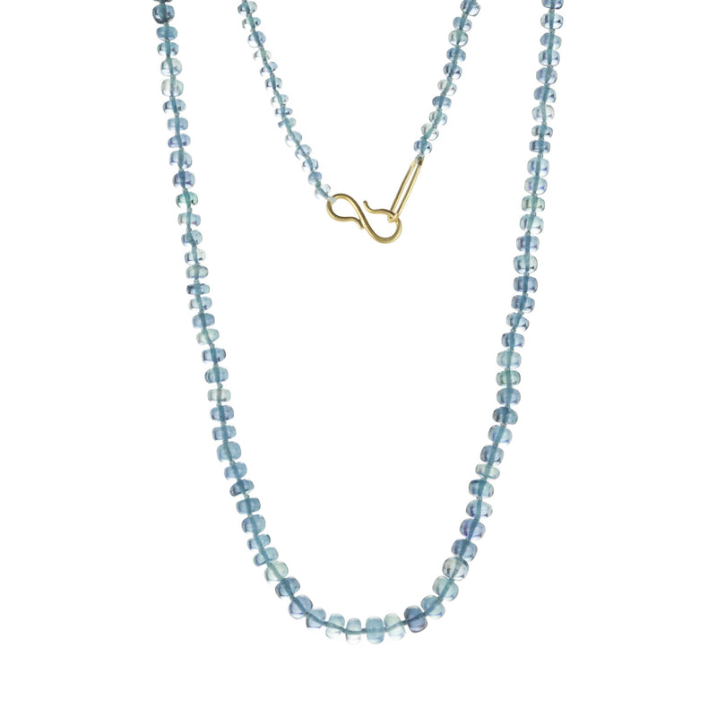 Maria Beaulieu Dark African Aquamarine Beaded Necklace | Quadrum Gallery