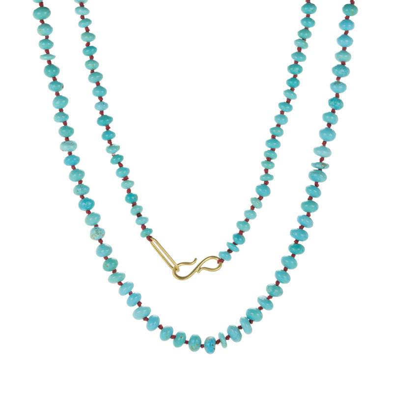 Maria Beaulieu Kingman Turquoise Beaded Necklace | Quadrum Gallery