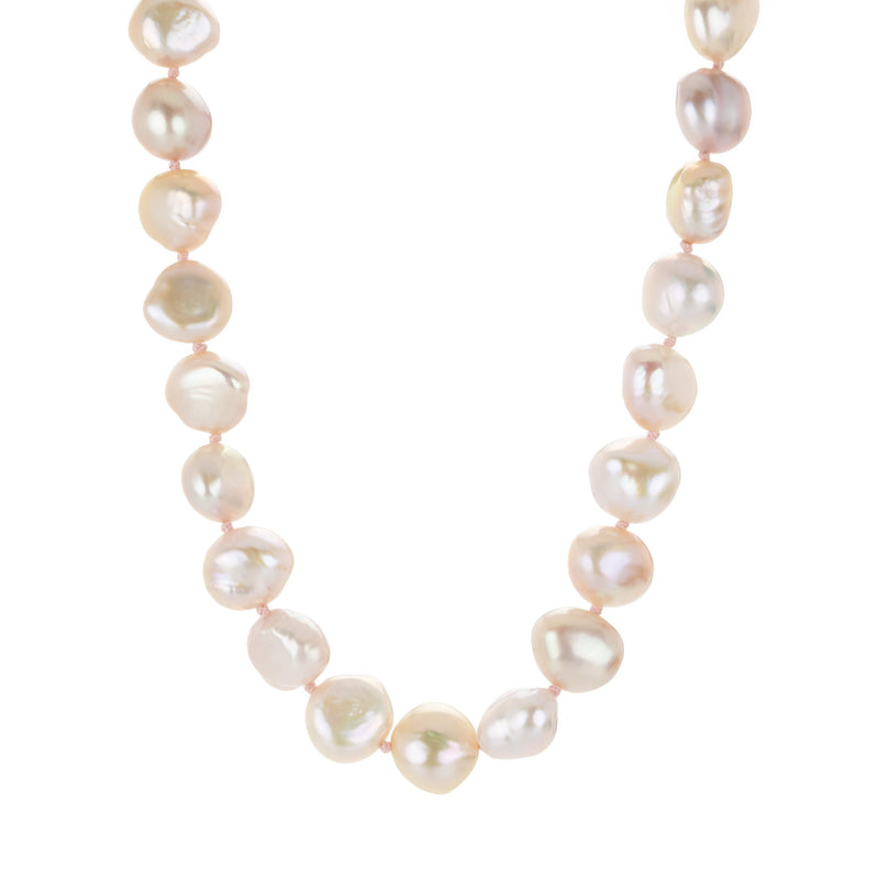 Maria Beaulieu Soft Pink Baroque Pearl Necklace | Quadrum Gallery