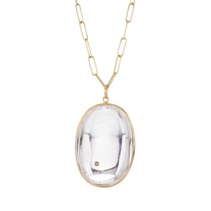 Maria Beaulieu Rutilated Quartz and Pyrite Pendant (Pendant Only) | Quadrum Gallery