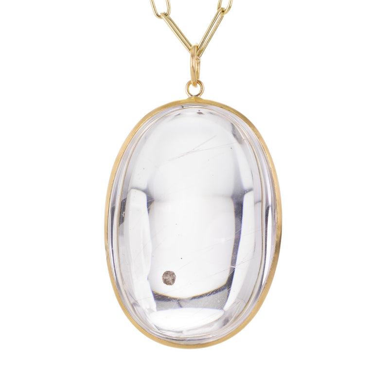 Maria Beaulieu Rutilated Quartz and Pyrite Pendant (Pendant Only) | Quadrum Gallery