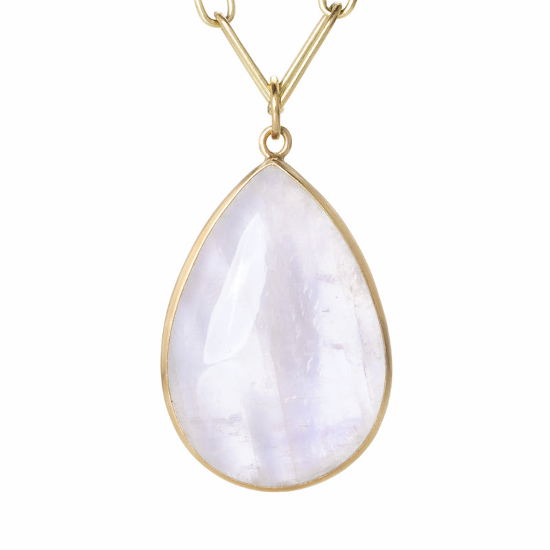 Maria Beaulieu 18k Teardrop Moonstone Pendant (Pendant Only) | Quadrum Gallery
