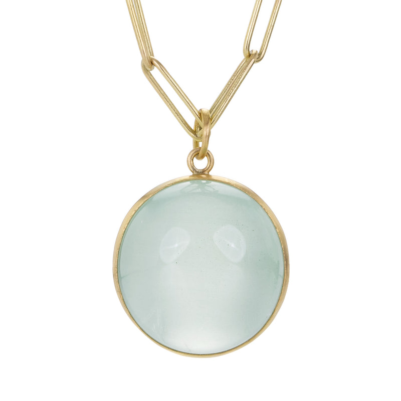Maria Beaulieu 18k Round Aquamarine Pendant (Pendant Only) | Quadrum Gallery