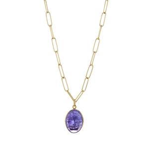 Maria Beaulieu Tanzanite Cabochon Pendant (Pendant Only) | Quadrum Gallery