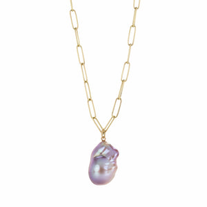 Maria Beaulieu Metallic Baroque Pearl Pendant (Pendant Only) | Quadrum Gallery