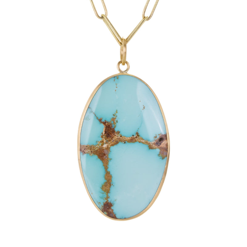 Maria Beaulieu Persian Turquoise Cabochon Pendant (Pendant Only) | Quadrum Gallery
