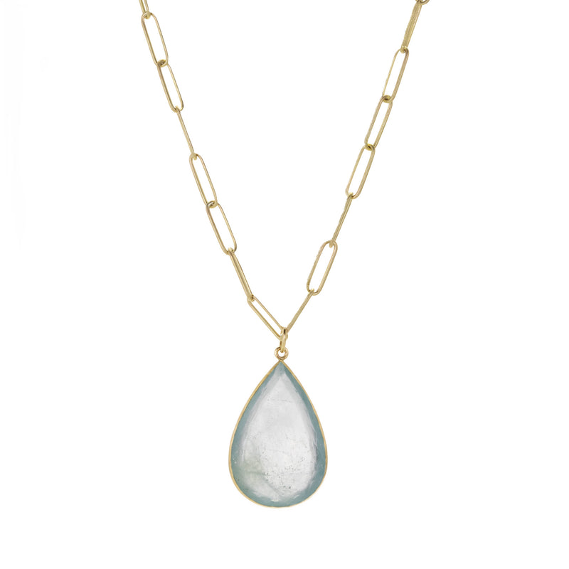 Maria Beaulieu Aquamarine Pear Slab Pendant (Pendant Only) | Quadrum Gallery