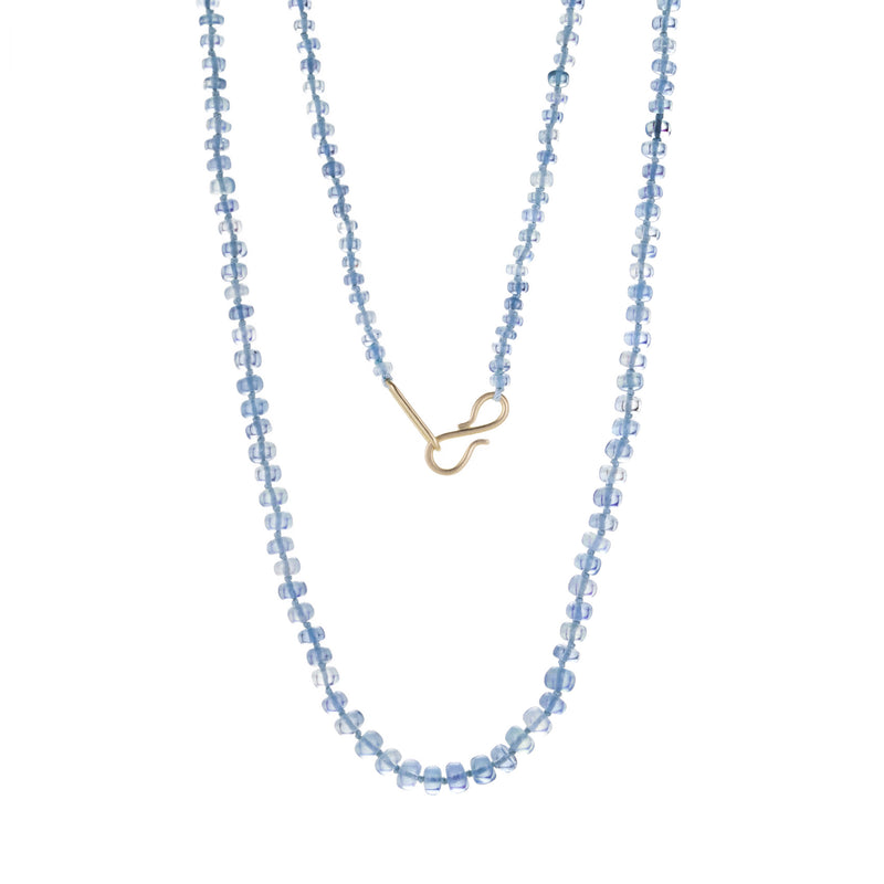 Maria Beaulieu Dark Aquamarine Beaded Necklace | Quadrum Gallery
