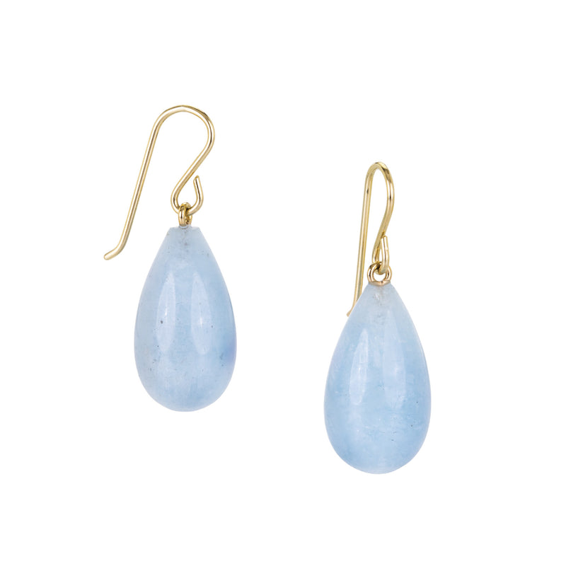 Maria Beaulieu Smooth Aquamarine Teardrop Earrings | Quadrum Gallery