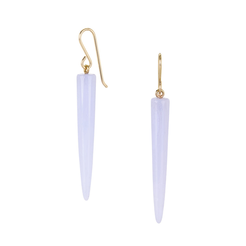 Maria Beaulieu Lace Blue Agate Cone Drop Earrings | Quadrum Gallery