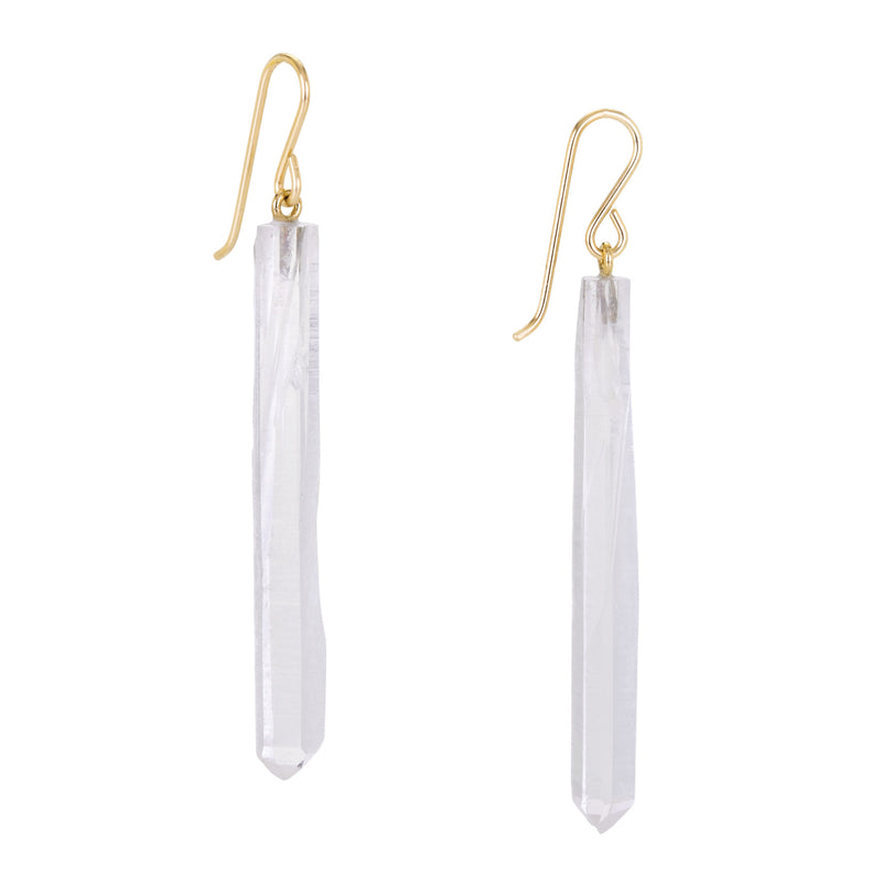 Maria Beaulieu Natural Colombian Crystal Drop Earrings | Quadrum Gallery