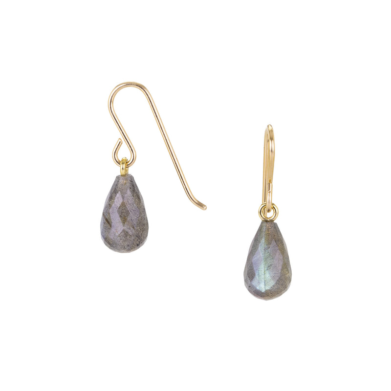 Maria Beaulieu Small Faceted Labradorite Drop Earrings | Quadrum Gallery