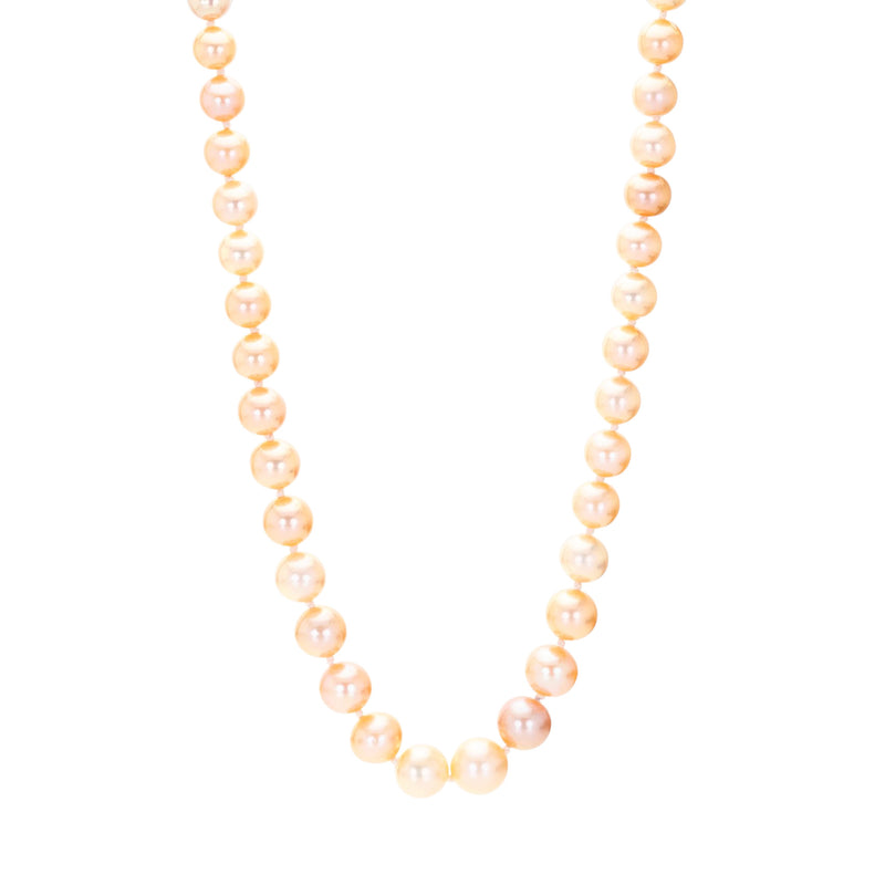 Maria Beaulieu Graduated Apricot Pearl Necklace | Quadrum Gallery