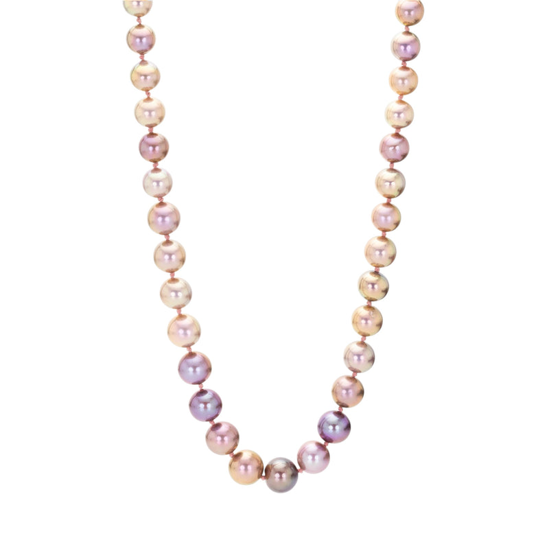 Maria Beaulieu Purple and Pink Metallic Pearl Necklace | Quadrum Gallery