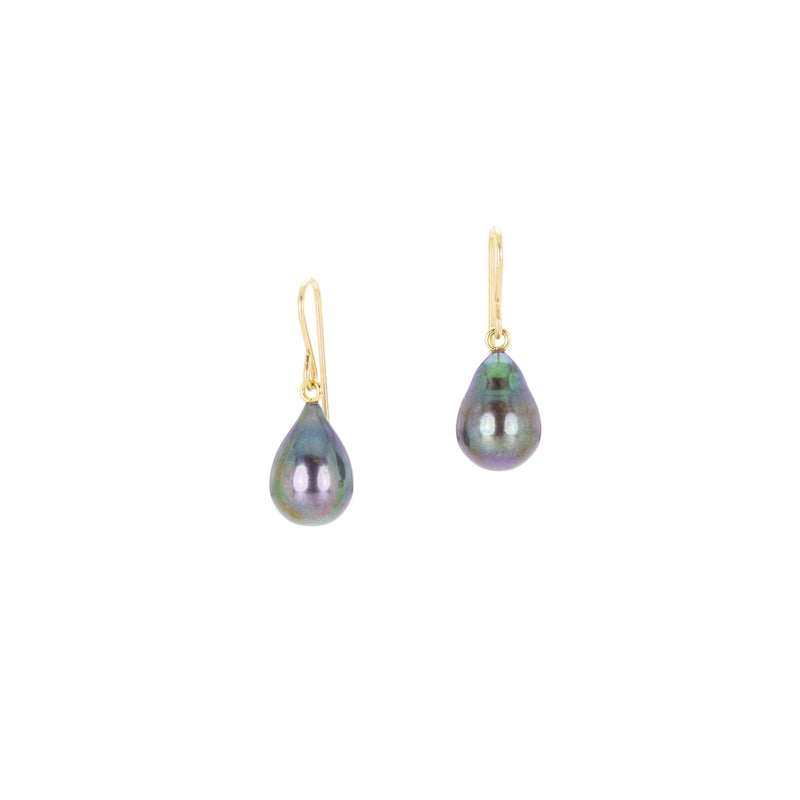 Maria Beaulieu Freshwater Black Pearl Drop Earrings | Quadrum Gallery