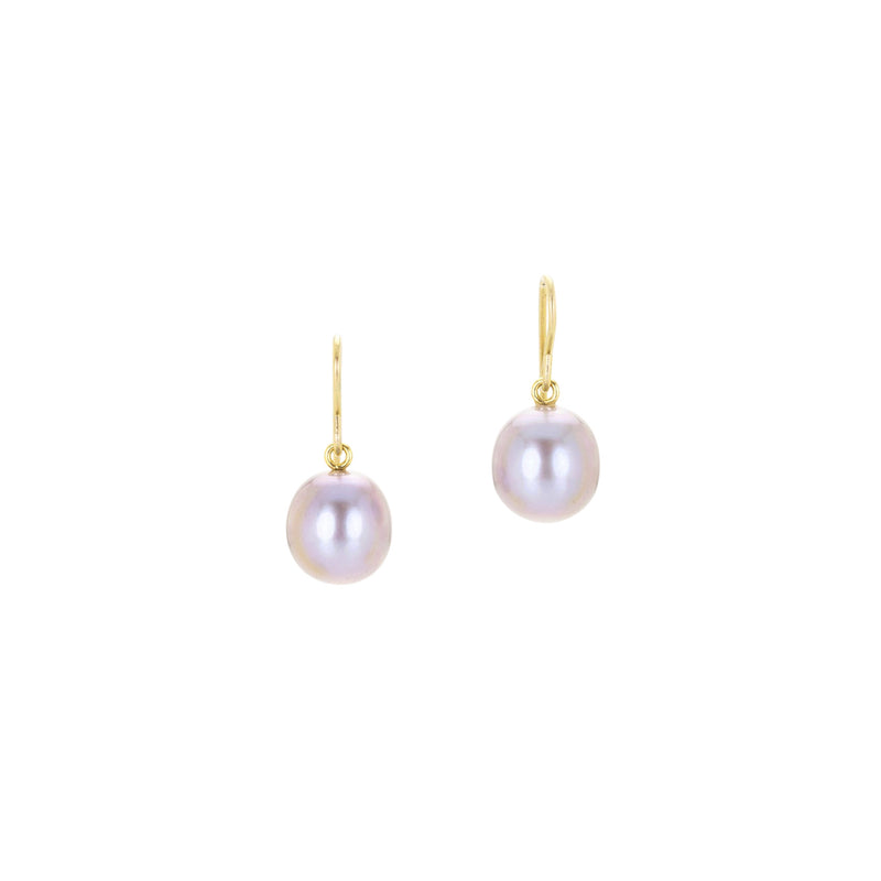 Maria Beaulieu Soft Gray Freshwater Pearl Drop Earrings | Quadrum Gallery