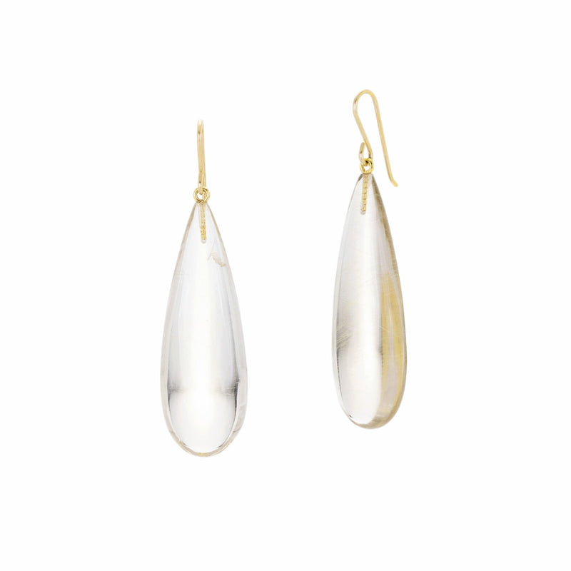 Maria Beaulieu Golden Rutilted Quartz Earring | Quadrum Gallery