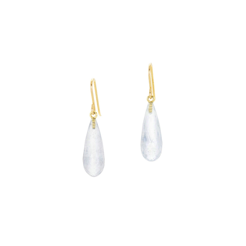 Maria Beaulieu Aquamarine Faceted Drop Earrings | Quadrum Gallery