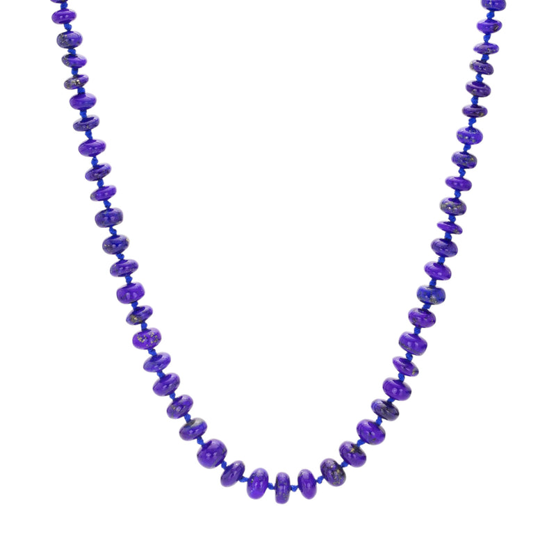 Maria Beaulieu Smooth Lapis Beaded Necklace | Quadrum Gallery