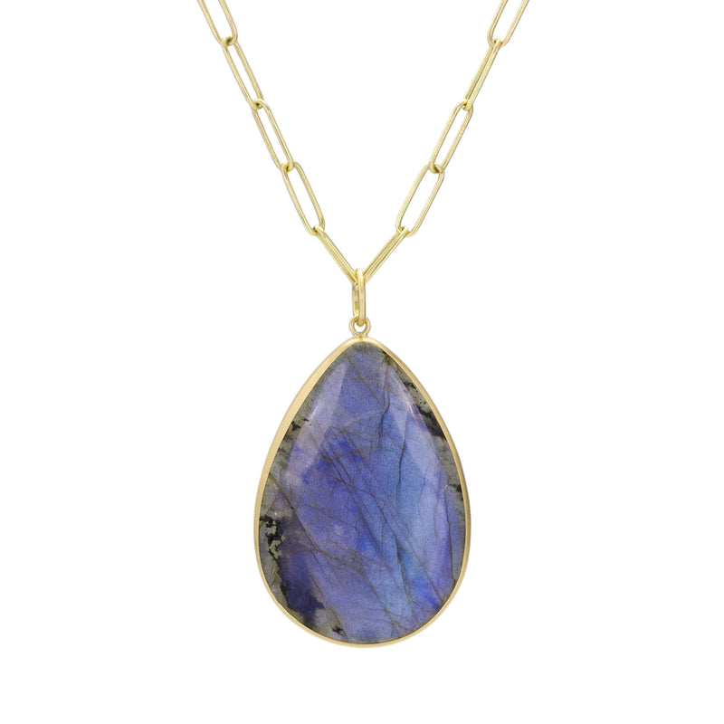 Maria Beaulieu Large Pear Labradorite Pendant (Pendant Only) | Quadrum Gallery
