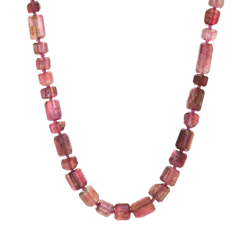 Maria Beaulieu Pink Rubellite Tourmaline Crystal Necklace | Quadrum Gallery