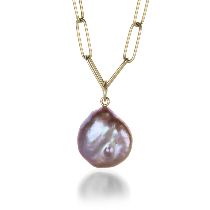 Maria Beaulieu Metallic Purple Pearl Pendant (Pendant Only) | Quadrum Gallery