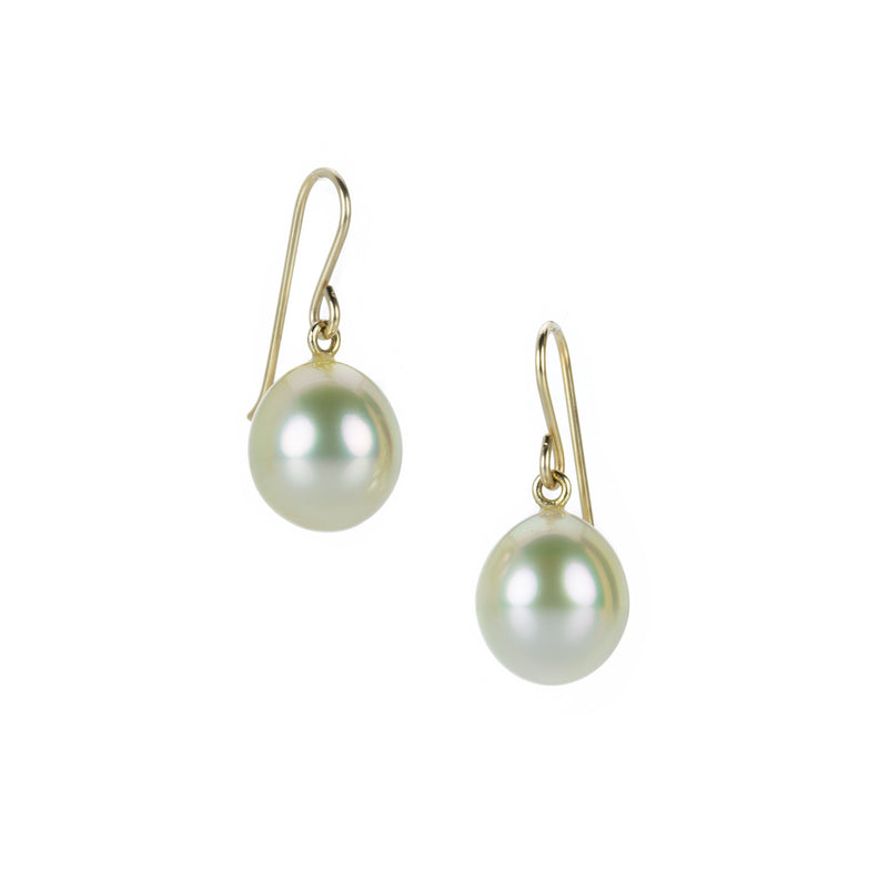 Maria Beaulieu Golden South Sea Pearl Drop Earrings | Quadrum Gallery