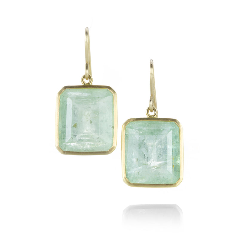 Maria Beaulieu Emerald Cut Beryl Earrings | Quadrum Gallery