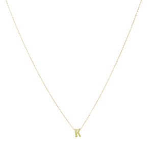 Marian Maurer Micro "K" Initial Pendant Necklace | Quadrum Gallery