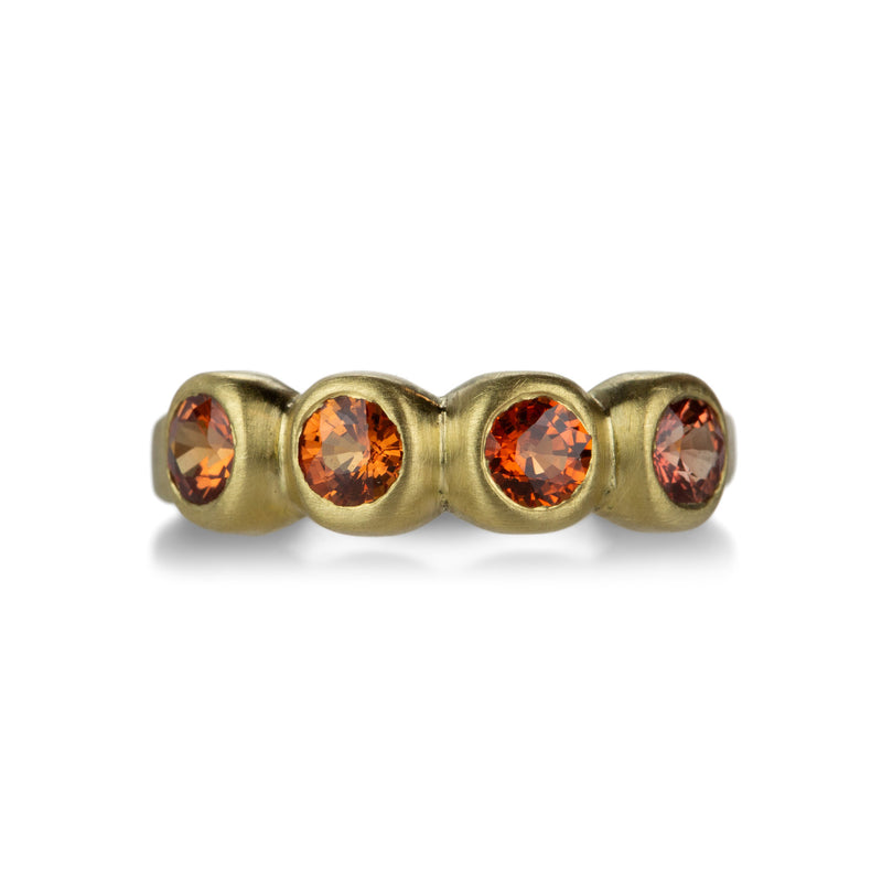 Marian Maurer Porch Skimmer Band with Orange Sapphires | Quadrum Gallery