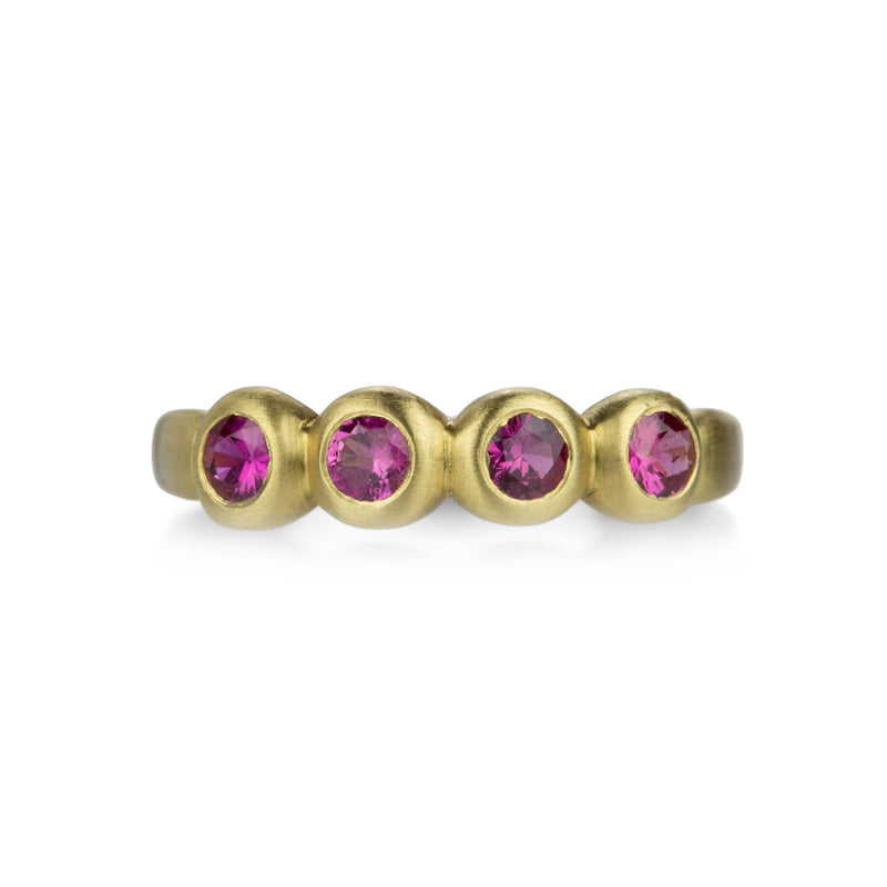 Marian Maurer 3mm Dark Pink Sapphire Porch Skimmer Band | Quadrum Gallery