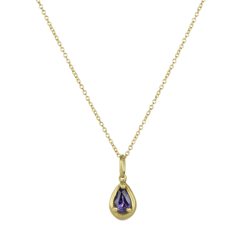 Marian Maurer Pear Purple Sapphire City Pendant Necklace | Quadrum Gallery