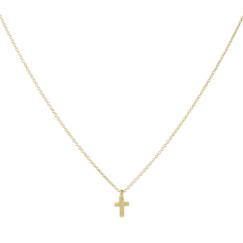 Marian Maurer 18k Micro Cross Pendant Necklace | Quadrum Gallery