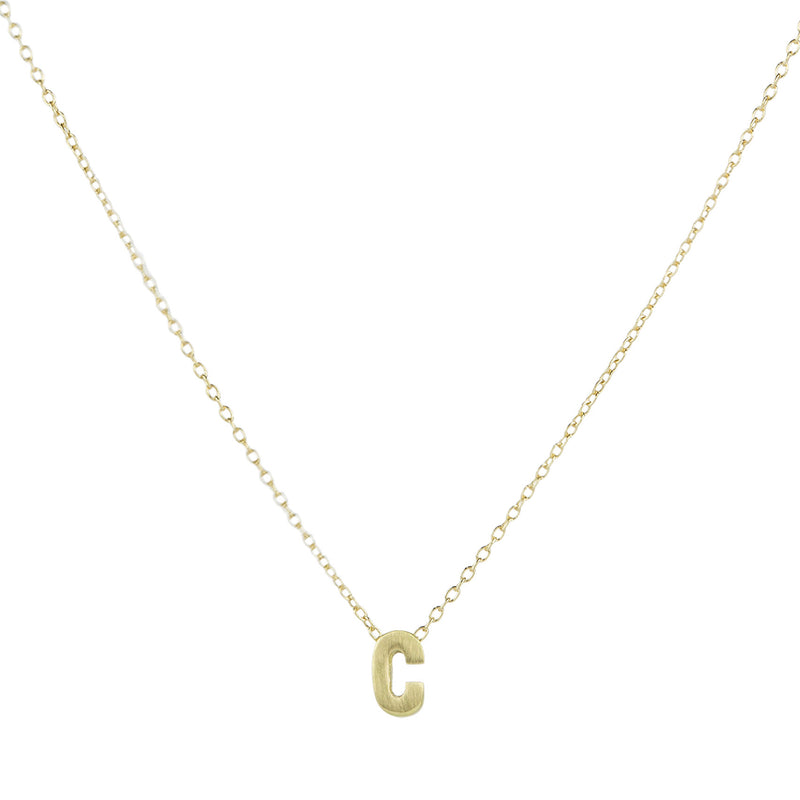 Marian Maurer 18k "C" Initial Pendant Necklace | Quadrum Gallery