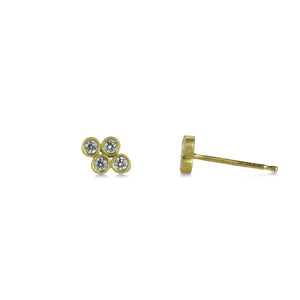 Marian Maurer Teeny Diamond Quad Stud Earrings  | Quadrum Gallery