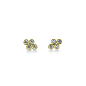 Marian Maurer Teeny Diamond Quad Stud Earrings  | Quadrum Gallery
