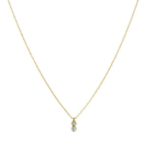 Marian Maurer Teeny Double Diamond Pendant Necklace  | Quadrum Gallery