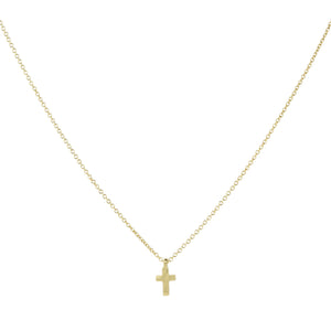 Marian Maurer 18k Yellow Gold Micro Cross Necklace | Quadrum Gallery