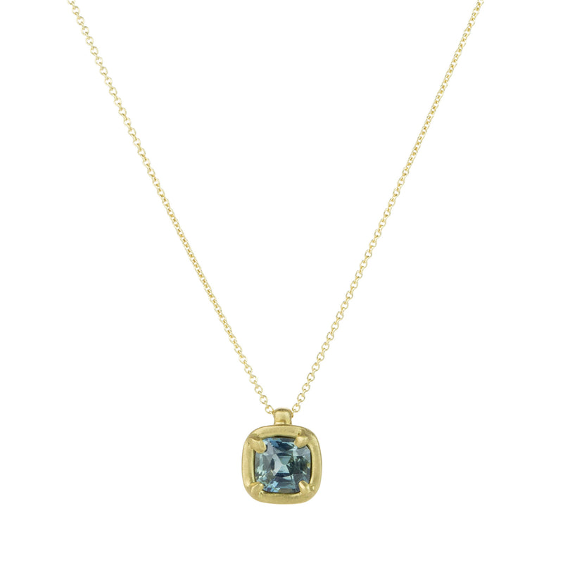 Marian Maurer Square Green Sapphire City Pendant Necklace | Quadrum Gallery